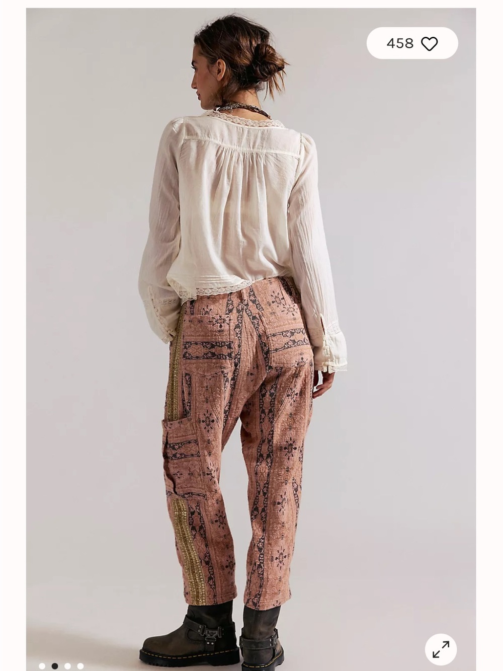 NWT Free People Bay To Breakers Jacquard Pants - Picture 2 of 7